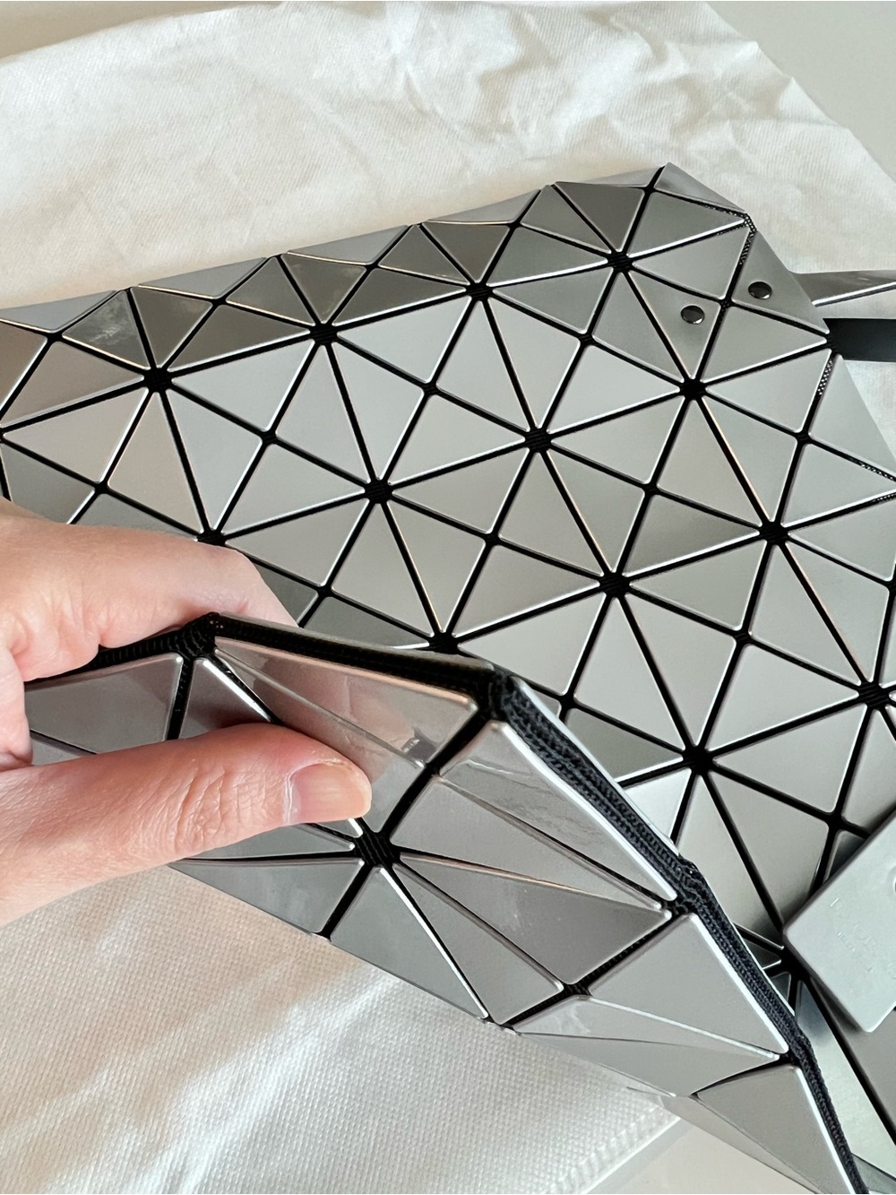 Issey Miyake Silver BAO BAO Geometric Tote - Picture 6 of 14